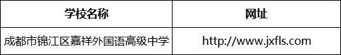 成都市錦江區(qū)嘉祥外國語高級中學網(wǎng)址是什么？