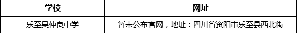 資陽市樂至吳仲良中學(xué)網(wǎng)址是什么？