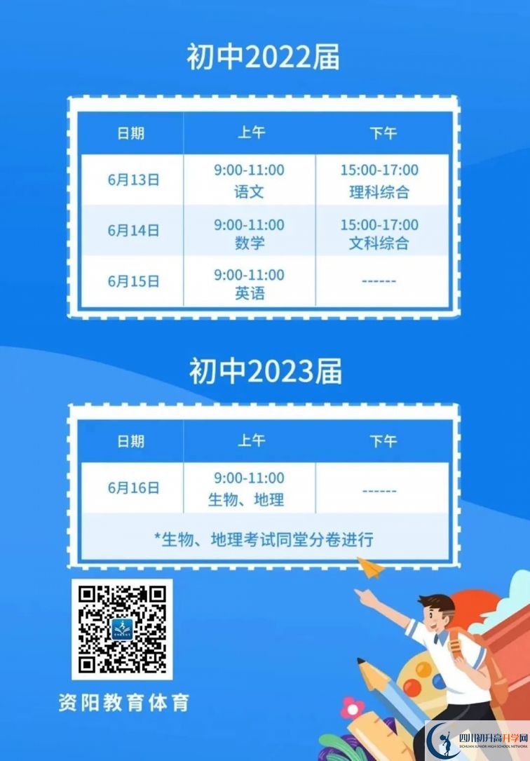 2023年資陽(yáng)市中考政策改革方案？