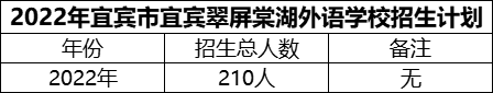 2024年宜賓市宜賓翠屏棠湖外語(yǔ)學(xué)校招生計(jì)劃是多少？