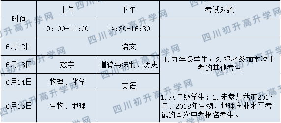 2020年廣安中考時(shí)間是多久，會(huì)改變嗎？