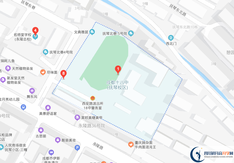 成都十八中學(xué)校地址在哪里？