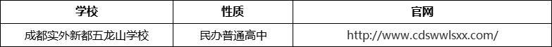 成都市成都實外新都五龍山學(xué)校官網(wǎng)、網(wǎng)址、官方網(wǎng)站