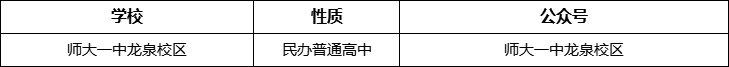 成都市師大一中龍泉校區(qū)官網(wǎng)、網(wǎng)址、官方網(wǎng)站