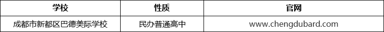 成都市新都區(qū)巴德美際學(xué)校官網(wǎng)、網(wǎng)址、官方網(wǎng)站